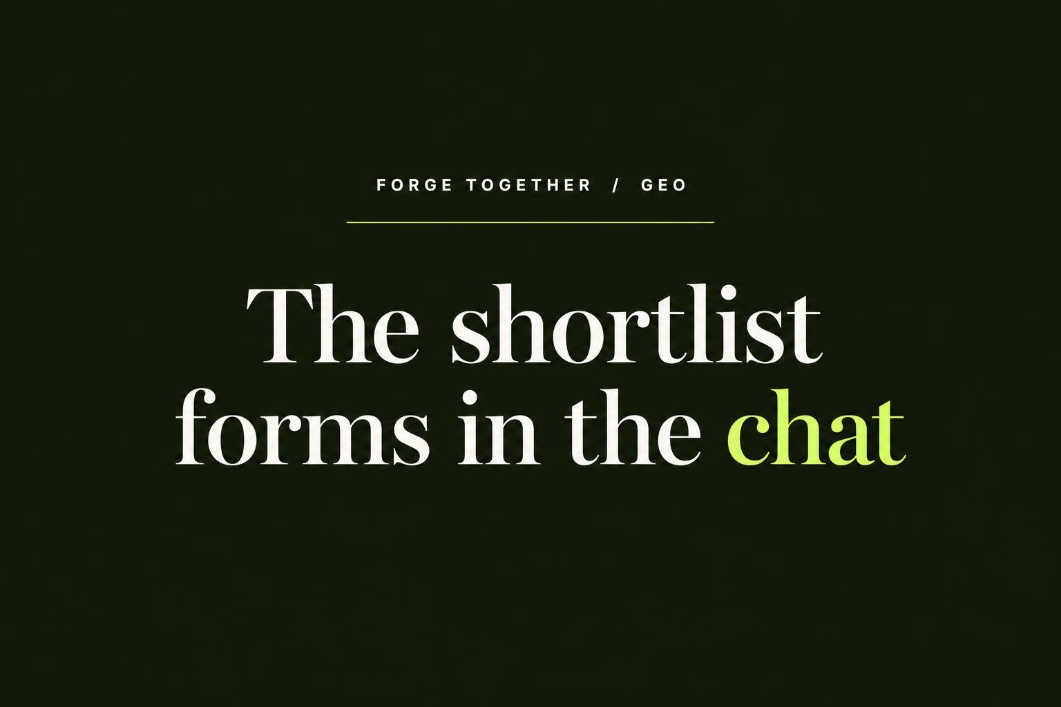 How B2B Buyers Choose Vendors Now: the Shortlist Forms Inside the AI Chat
