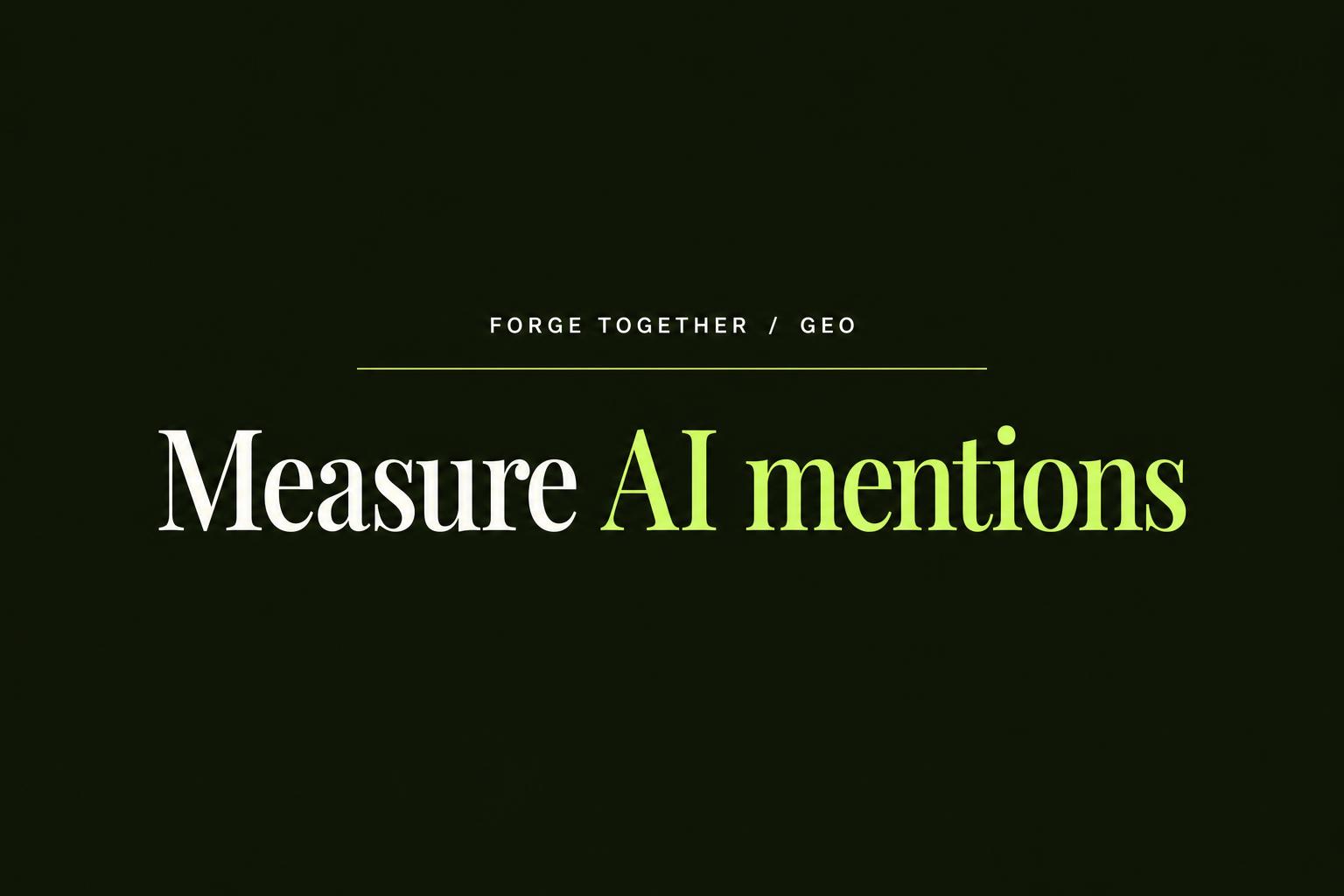 How to Measure How Often AI Recommends Your Brand